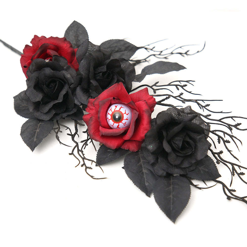 Halloween Branches Picks Hallowee Eyeball Black Faux Twigs Artificial Flower Branches For Halloween Decoration