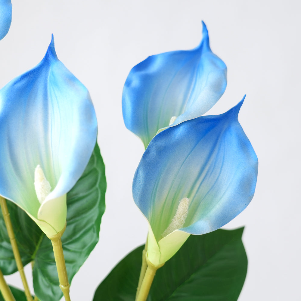 Modern Luxury 5head Calla Lily Artificial Flowers Silk Flowers Calla Lily Bouquet For Festival Wedding Home Decoration Flower Arrangement