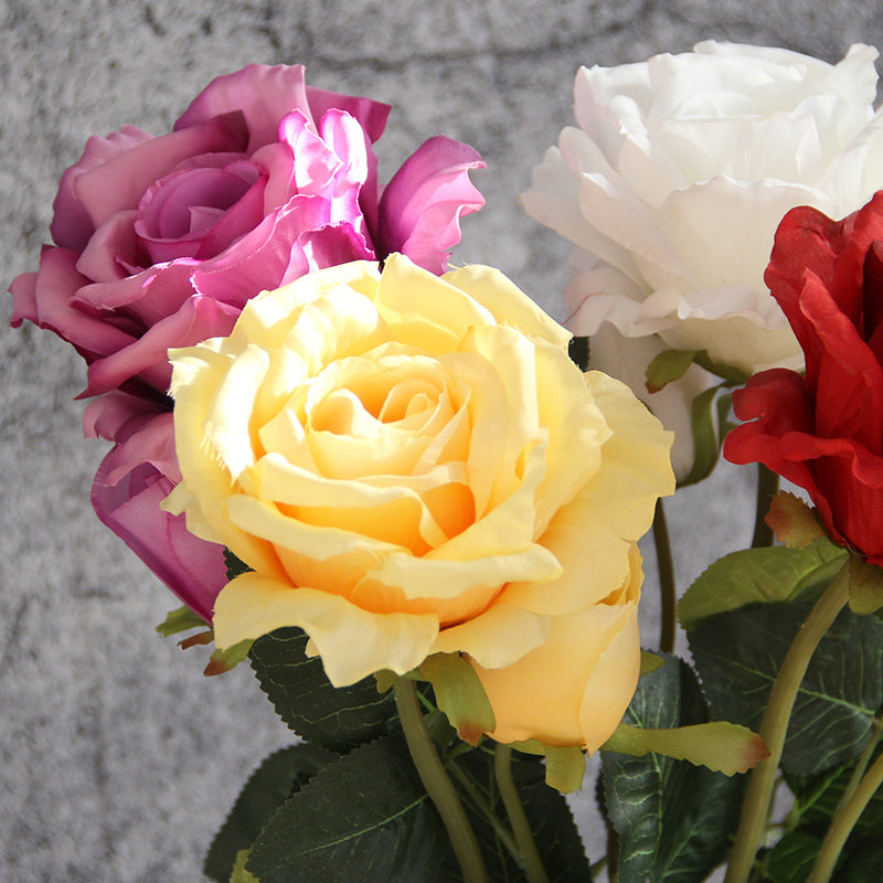 Wholesale Popular Rose High Simulation Bionic Technology Artificial Rose Flowers Decoration Flowers Wedding Celebration
