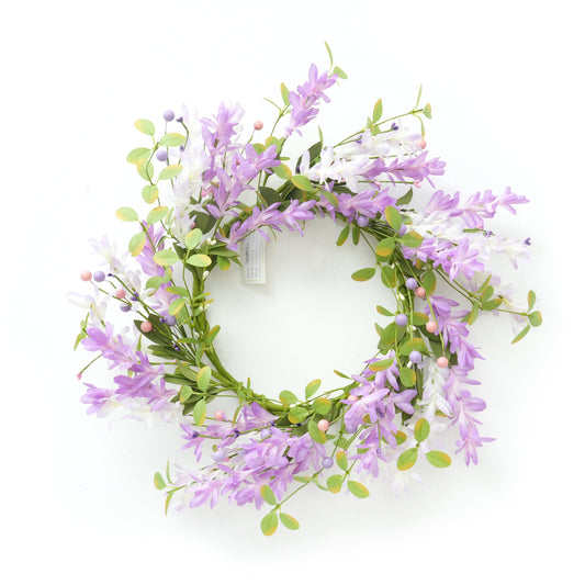 Transworld Original Handmade 24INCH Artificial Wreath Spring Floral Wreath for Home Garden Decoration