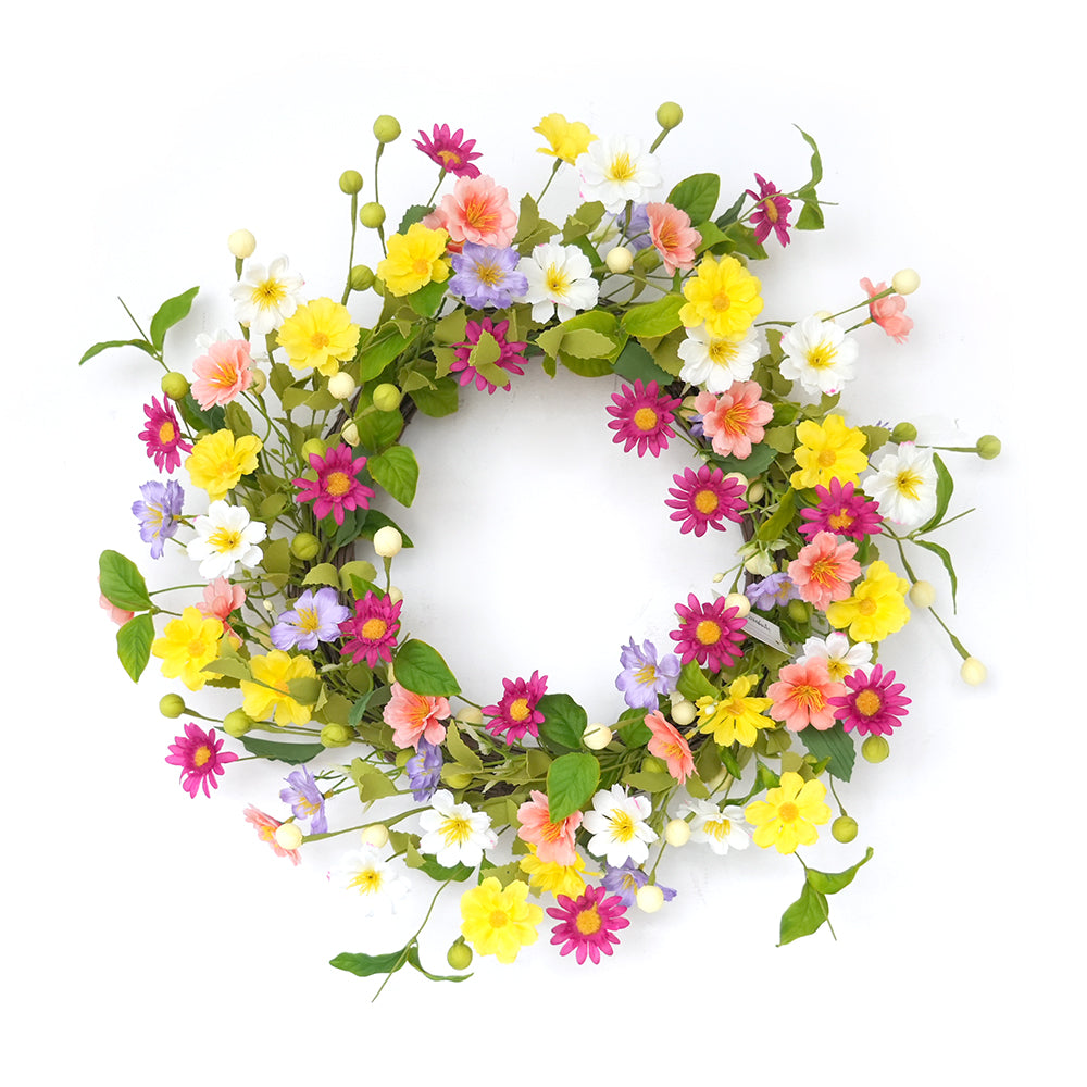 Transworld A Set Series Artificial Wreath&Garland&Spray Decorative Flowers, Wreaths and Plants for Home Hotel Garden Wedding Decorations