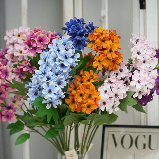 Transworld Original Handmade Hydrangea 28inch Long Spray Hydrangea Artificial Flowers Wedding Flower for Home Wedding Decoration