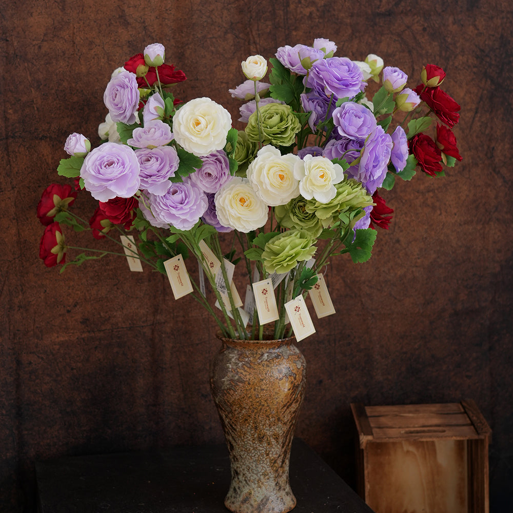 Romantic Artificial Rose  Long Life Artificial Flower Wedding Flower Decoration For Restaurant Hotel Cafe Wedding Event