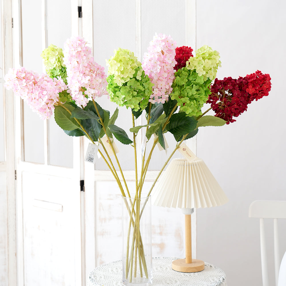 2025 Hydrangea Artificial Flower Beautiful Color Hydrangea Silk Flowers Arrangement for Wedding Celebration Home Event Party