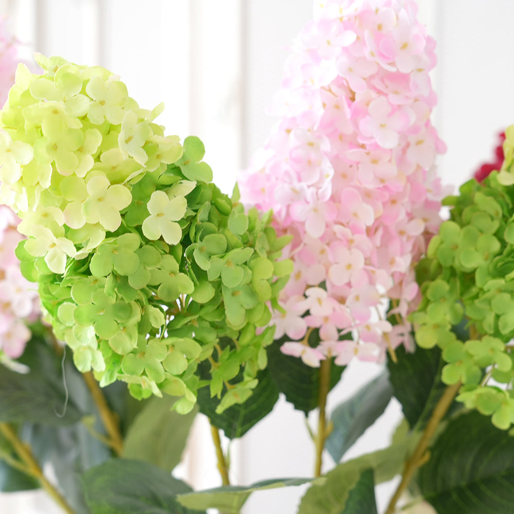 2025 Hydrangea Artificial Flower Beautiful Color Hydrangea Silk Flowers Arrangement for Wedding Celebration Home Event Party