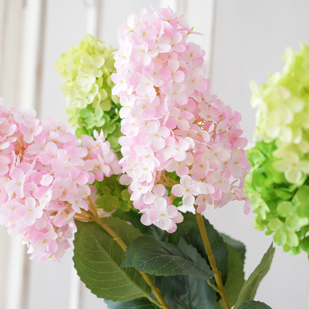 2025 Hydrangea Artificial Flower Beautiful Color Hydrangea Silk Flowers Arrangement for Wedding Celebration Home Event Party