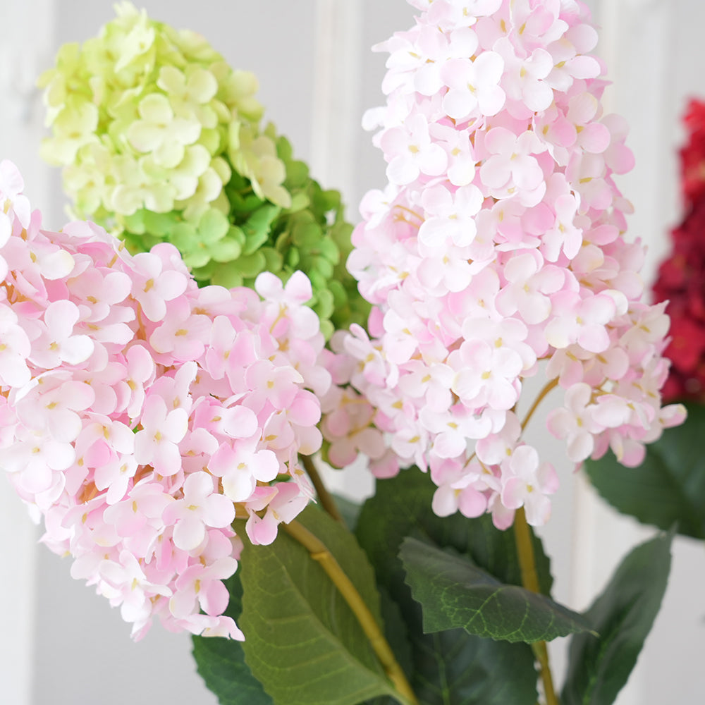 2025 Hydrangea Artificial Flower Beautiful Color Hydrangea Silk Flowers Arrangement for Wedding Celebration Home Event Party