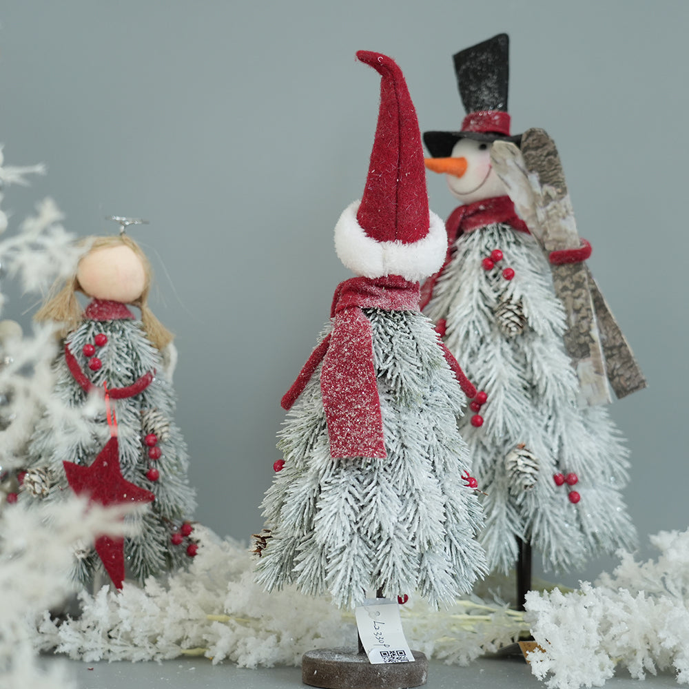 Xmas Decorations Red Hat Christmas Snowman Dolls Decor Christmas Gifts Snowman Ornament For Christmas Decorations