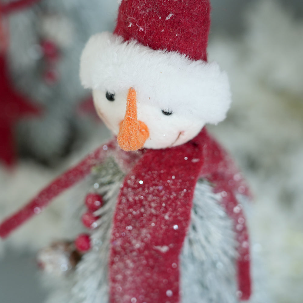 Xmas Decorations Red Hat Christmas Snowman Dolls Decor Christmas Gifts Snowman Ornament For Christmas Decorations