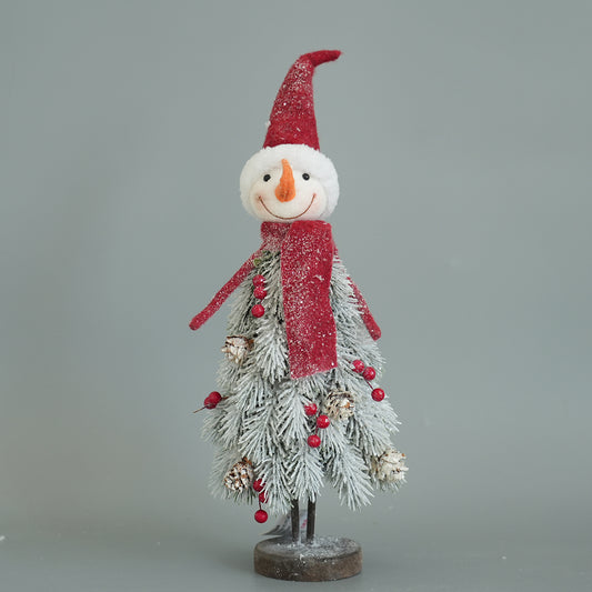 Xmas Decorations Red Hat Christmas Snowman Dolls Decor Christmas Gifts Snowman Ornament For Christmas Decorations