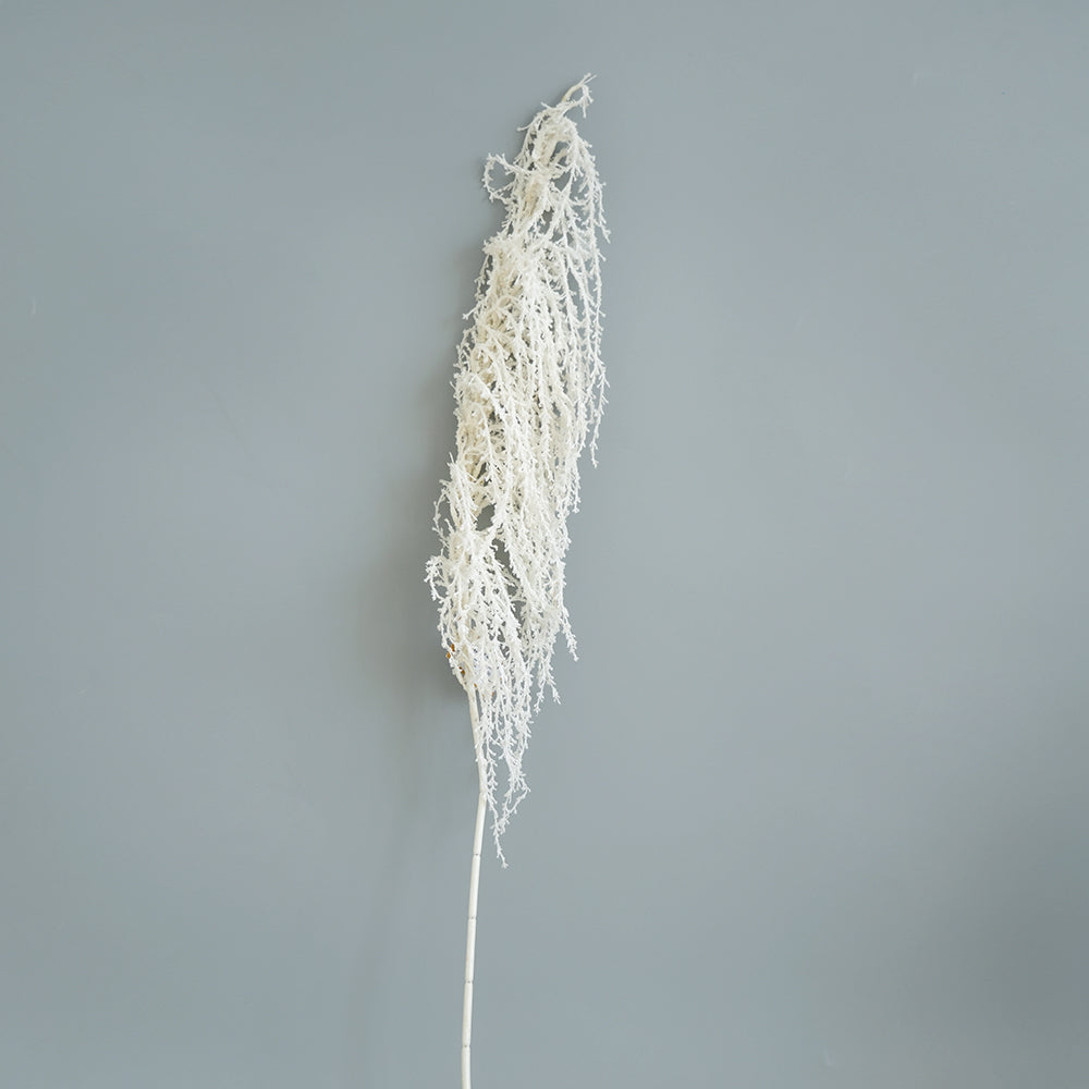 2024 Christmas Ornaments White Long Branches Floral Spray Hanging Pendulous Plastic Decorative Flowers