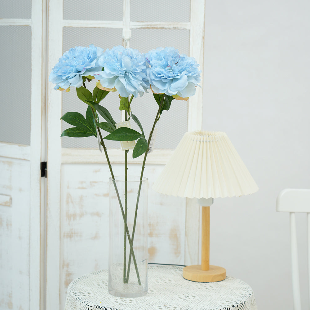 High Quality Single Branch Peony Artificial Flower Large Head Multicolour Peony Silk Flowers for Home Wedding Decorations