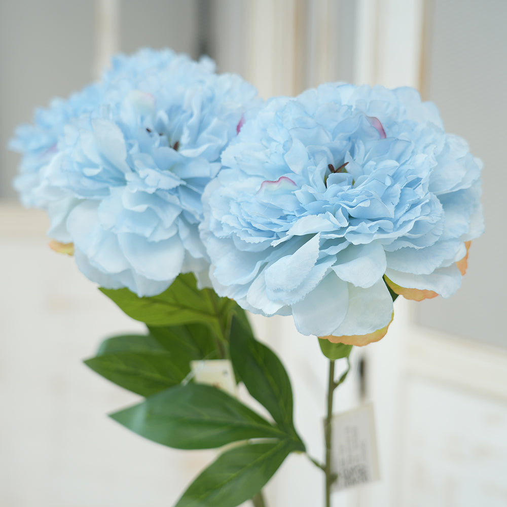 High Quality Single Branch Peony Artificial Flower Large Head Multicolour Peony Silk Flowers for Home Wedding Decorations