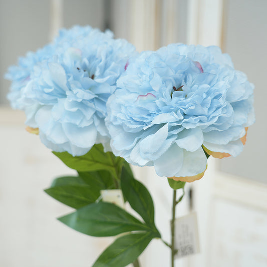 High Quality Single Branch Peony Artificial Flower Large Head Multicolour Peony Silk Flowers for Home Wedding Decorations