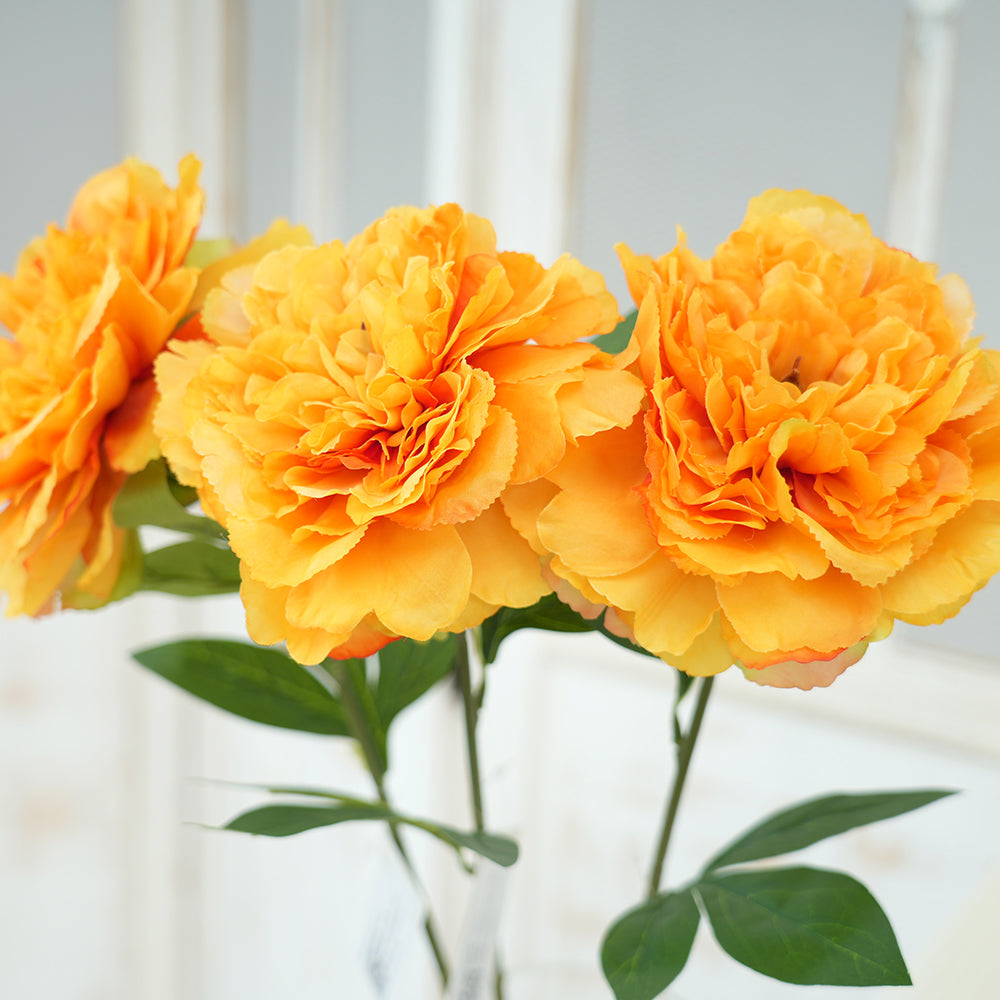 High Quality Single Branch Peony Artificial Flower Large Head Multicolour Peony Silk Flowers for Home Wedding Decorations