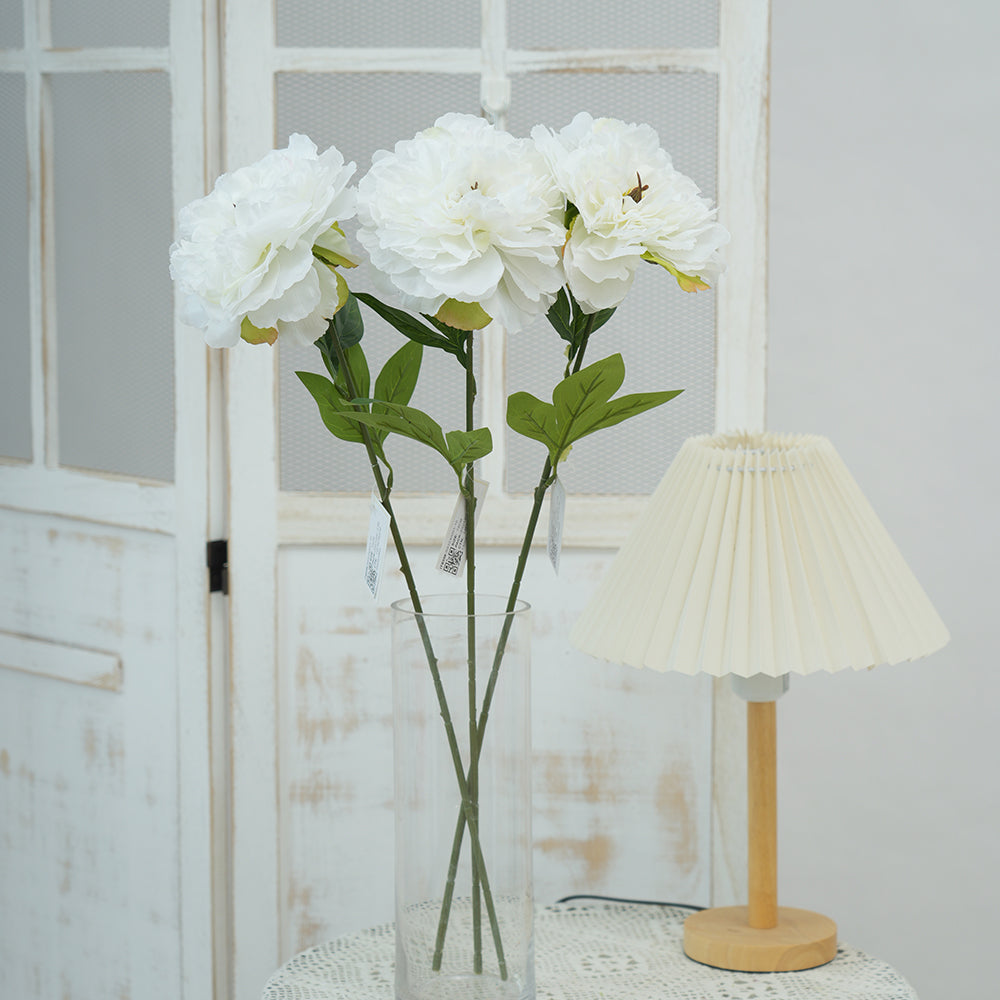 High Quality Single Branch Peony Artificial Flower Large Head Multicolour Peony Silk Flowers for Home Wedding Decorations