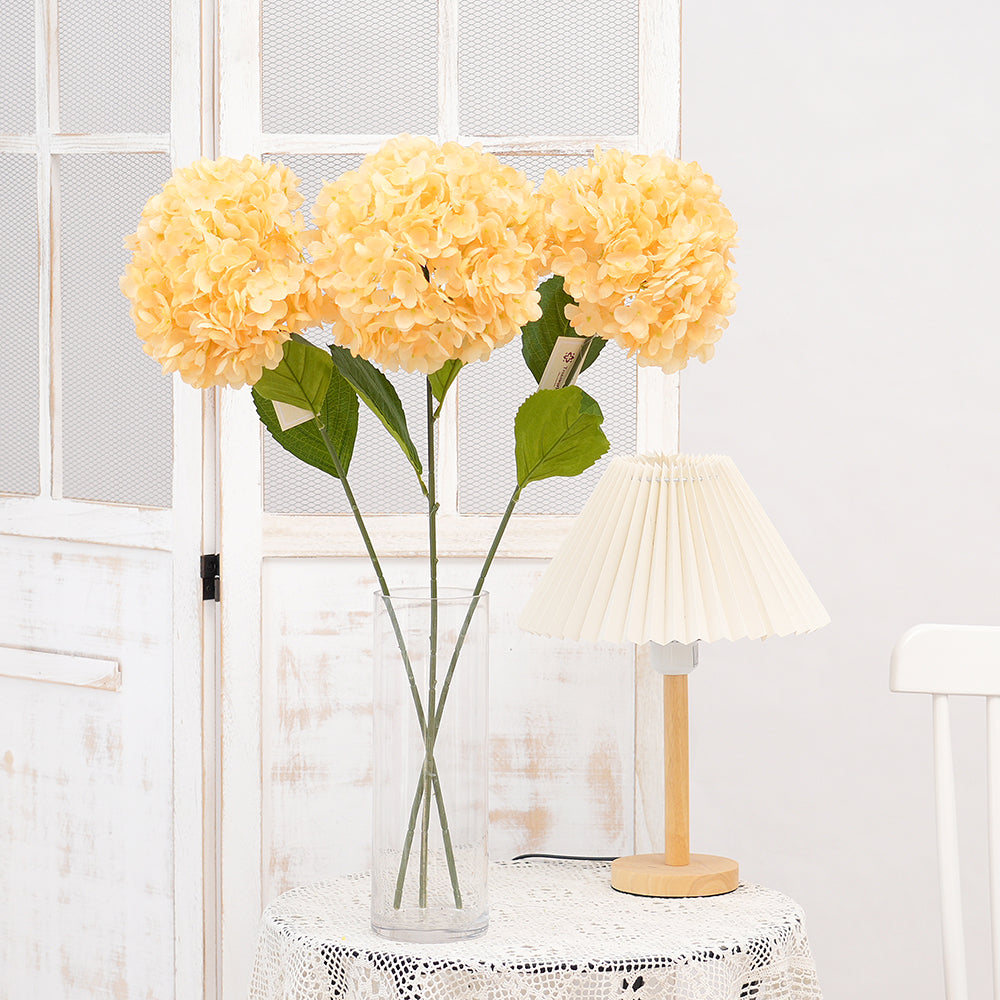 New Design Artificial Hydrangea Flower Wholesale Silk Hydrangea Decorative Flowers For Restaurant Hotel Cafe Wedding Event Hydrangea