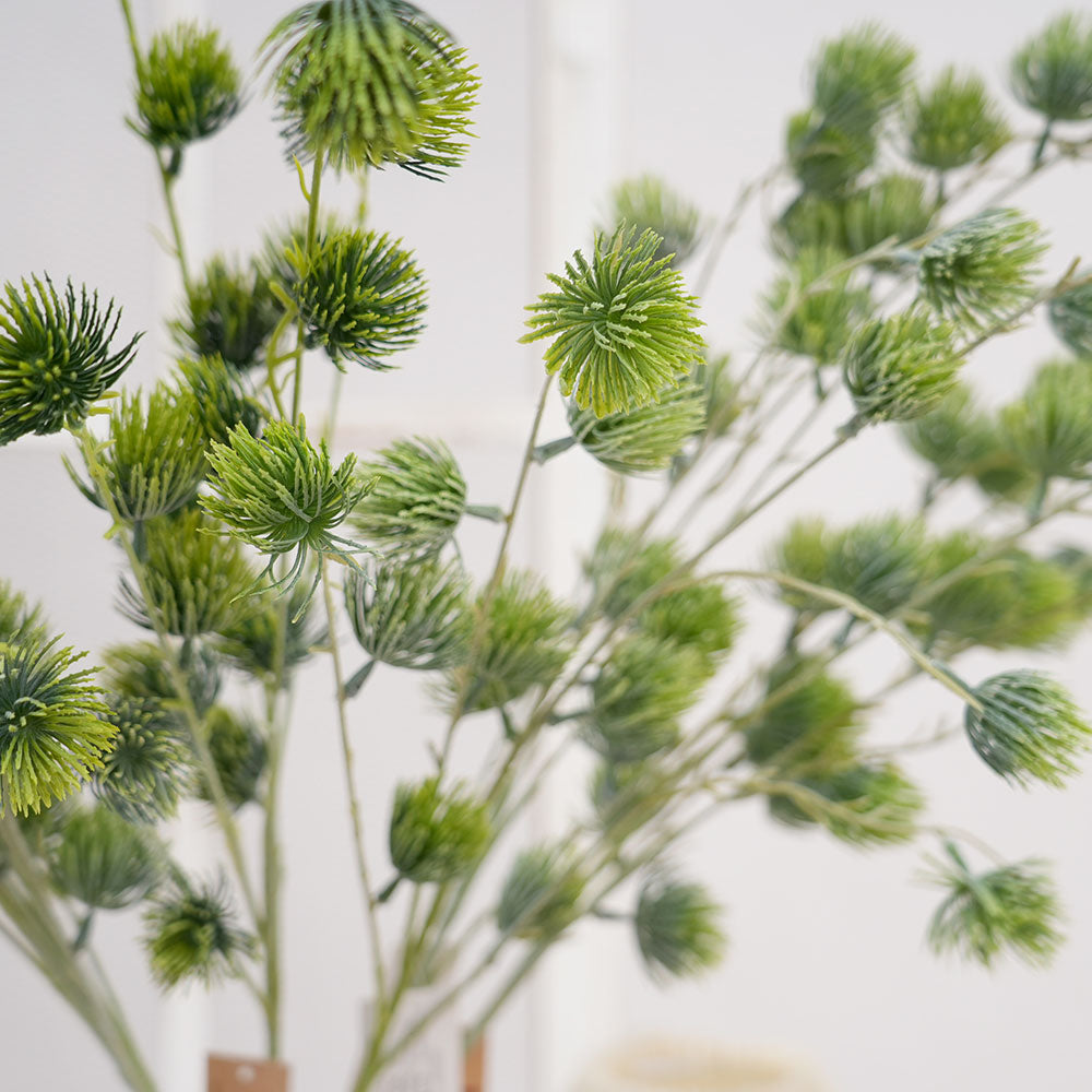 Transworld Pine Ball Frost Flowers Artificial Plants Long Flowering Branch For Home Wedding Decor