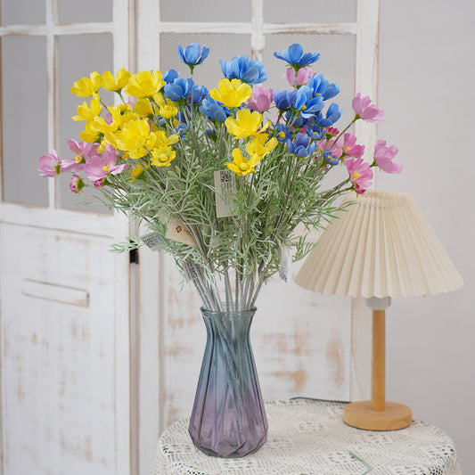 Transworld Chrysanthemum Flower Artificial Floral Branch Decorative Flowers For Home Garden Decor