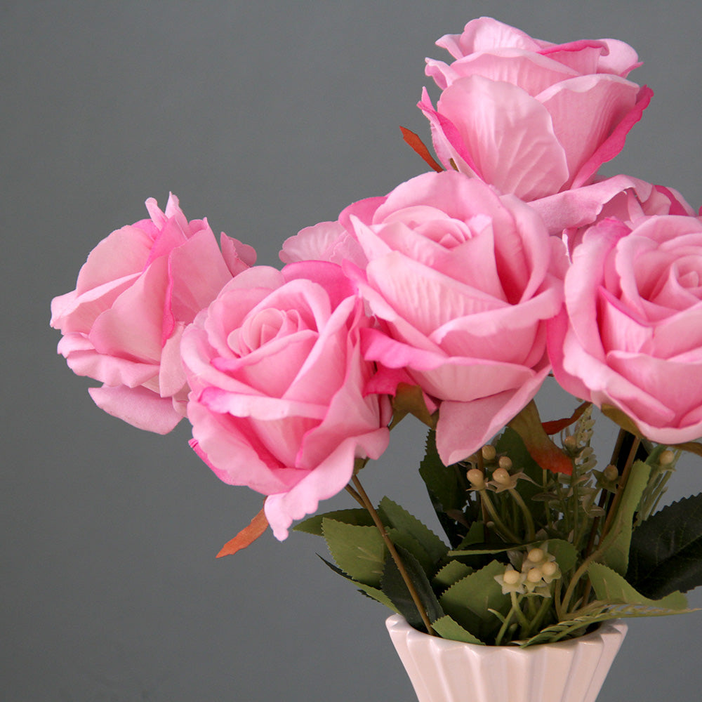Velvet ROSE Artificial Flowers Home Decorative  Handmade Silk  Real Touch Kitchen indoor handicraft Trendy designs