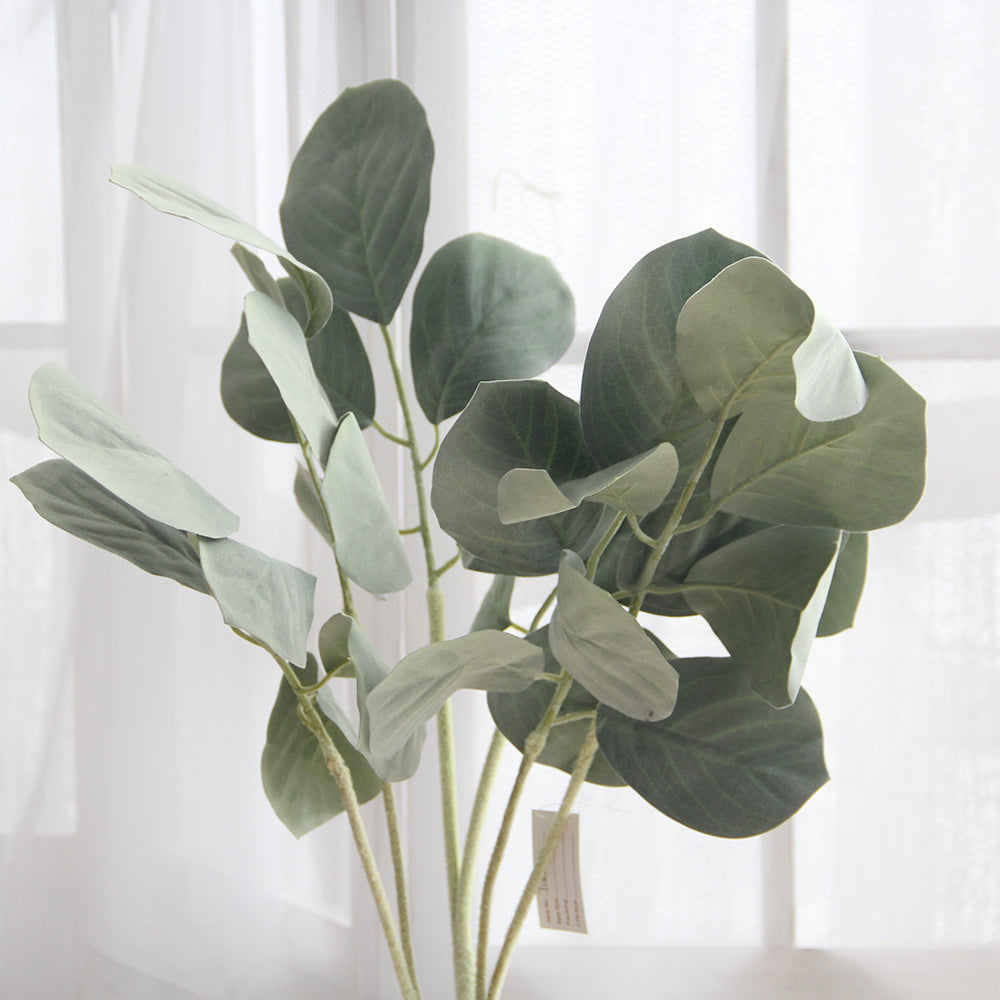 Artificial Plants Green Artificial Flocked Leaves Lambs Ear For Artificial Lambs Ear Decorative Flowers Wreaths
