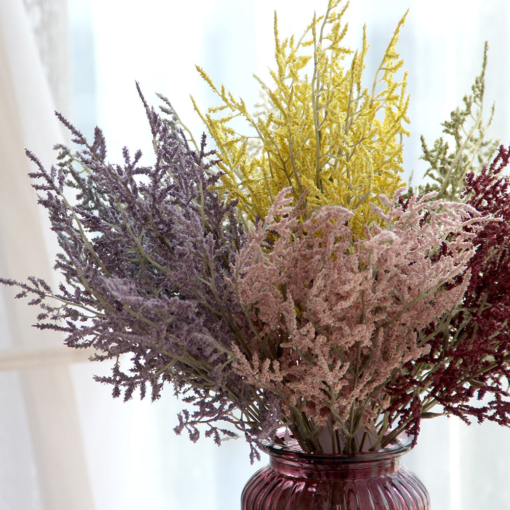 Factory Design High Quality Colorful 85cm Artificial Hand Feel Foam Plastic Flower Branch For Wedding Flowers Wall Decor