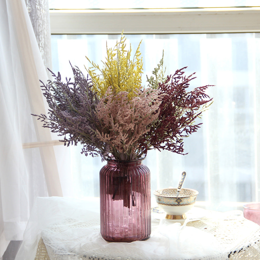 Factory Design High Quality Colorful 85cm Artificial Hand Feel Foam Plastic Flower Branch For Wedding Flowers Wall Decor