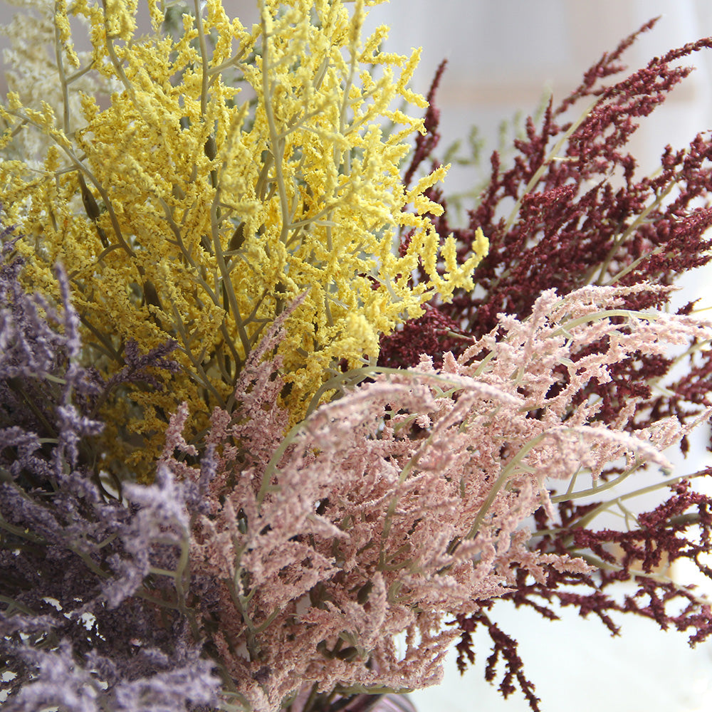 Factory Design High Quality Colorful 85cm Artificial Hand Feel Foam Plastic Flower Branch For Wedding Flowers Wall Decor