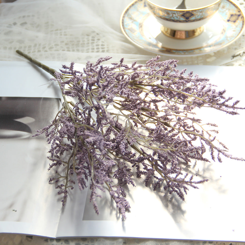 Factory Design High Quality Colorful 85cm Artificial Hand Feel Foam Plastic Flower Branch For Wedding Flowers Wall Decor