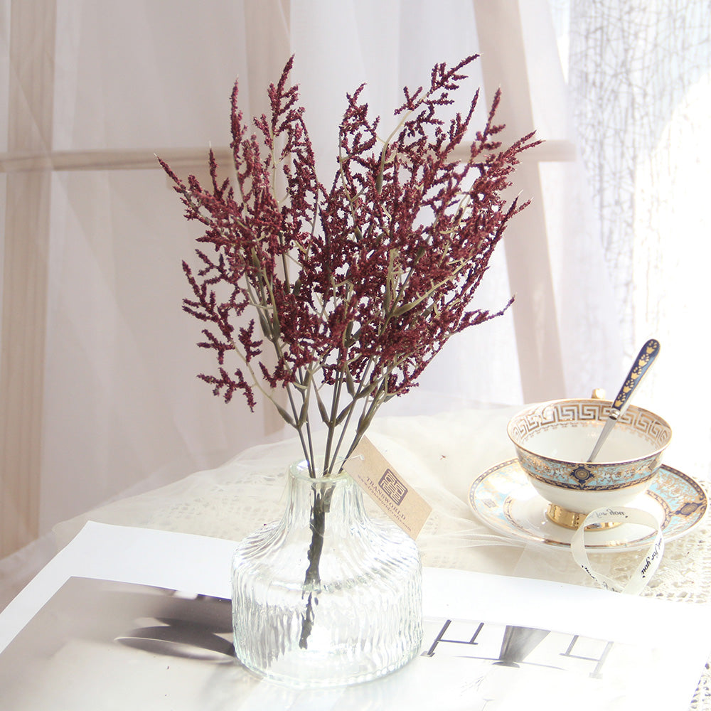 Factory Design High Quality Colorful 85cm Artificial Hand Feel Foam Plastic Flower Branch For Wedding Flowers Wall Decor