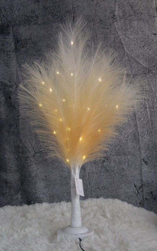 High Quality 28inch Artificial Pampas Grass With LED Light Handmade Pampas Decor for Wedding Party Home Decorations