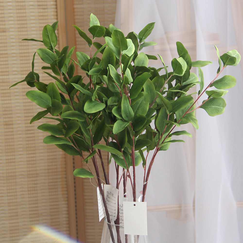 High Simulation Artificial Plants Decoration 80cm Holly Leaves Spray w/4 Branches Artificial Plants Greenery Wedding Decoration