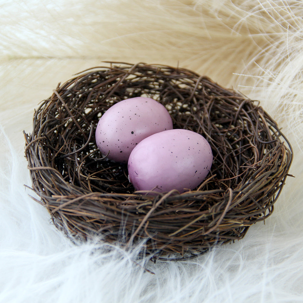 2024 Easter Decoration Multicolour 10CM Artificial Bird Nest With Easter Eggs Storage Home Garden Store Decoration