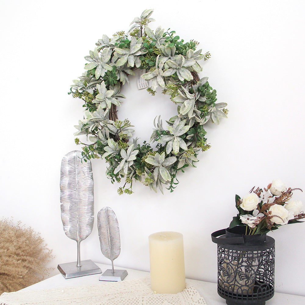 Longstar Wholesale Christmas Flowers Artificial Garland Bulk Cargo Christmas Wreath For Home Hotel Decorating
