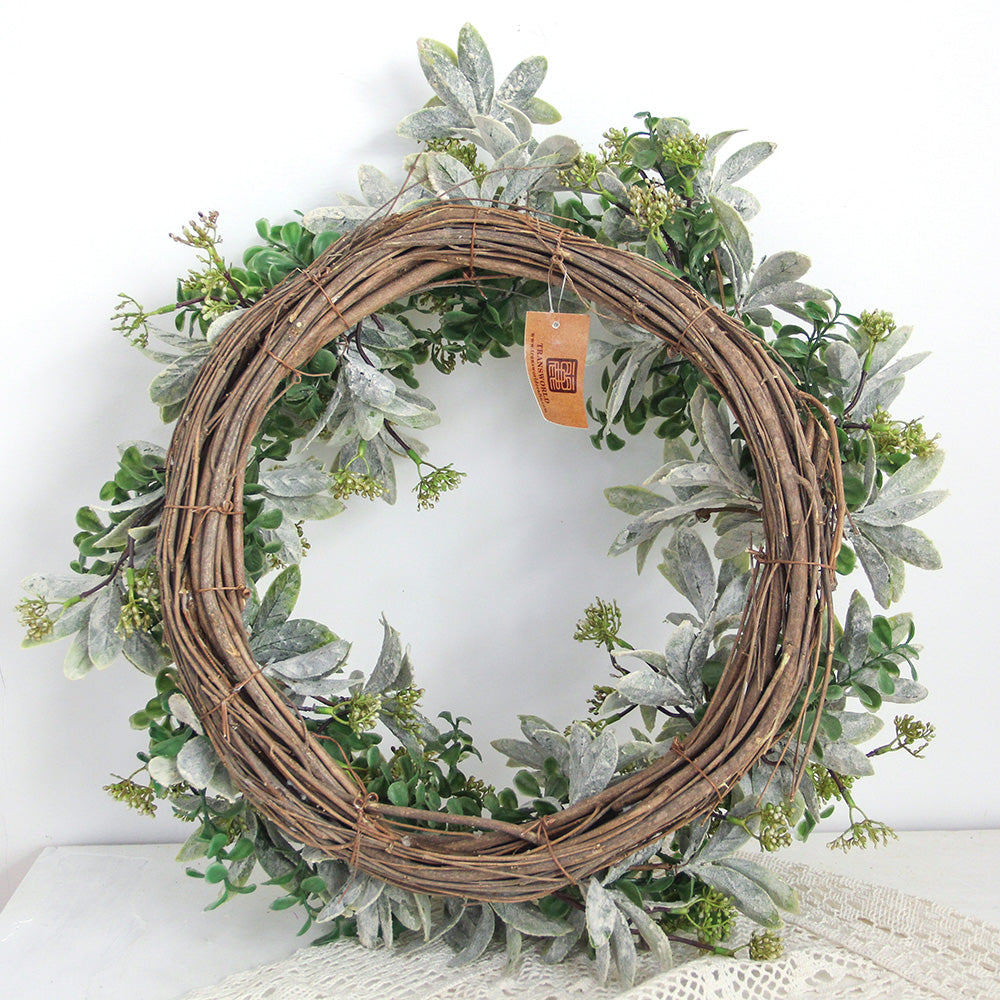 Longstar Wholesale Christmas Flowers Artificial Garland Bulk Cargo Christmas Wreath For Home Hotel Decorating