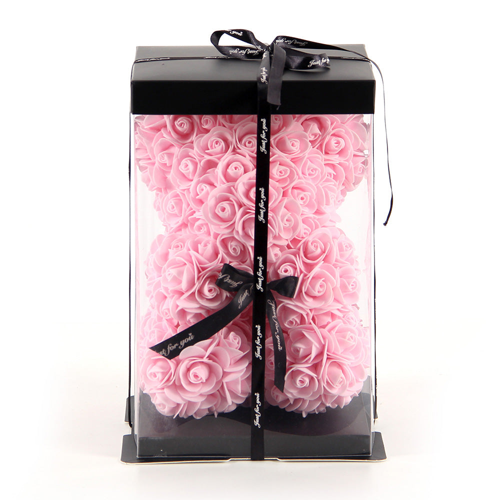 High Quality Hand-made Flower Bear 40/25CM Rose Bears With Box Gift Valentines Day Gift With Exquisite Packaging Box