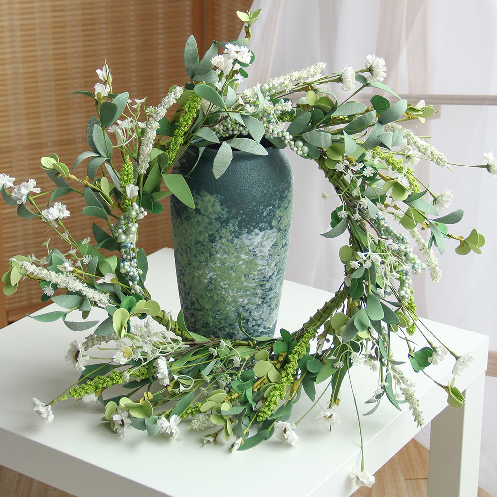 New Design Spring & Summer Wreath Artificial Flowers Home Decoration  Silk Flower Wedding Party Everyday Decoration