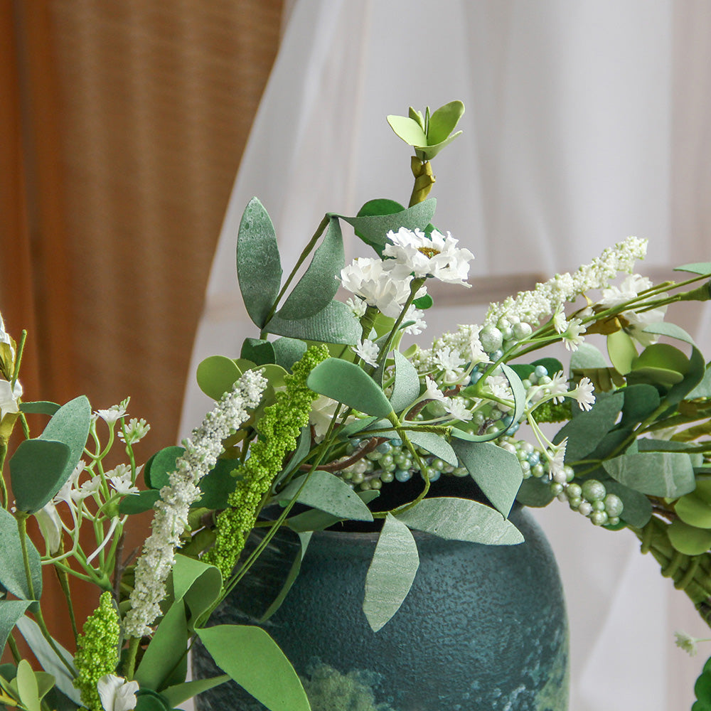 New Design Spring & Summer Wreath Artificial Flowers Home Decoration  Silk Flower Wedding Party Everyday Decoration