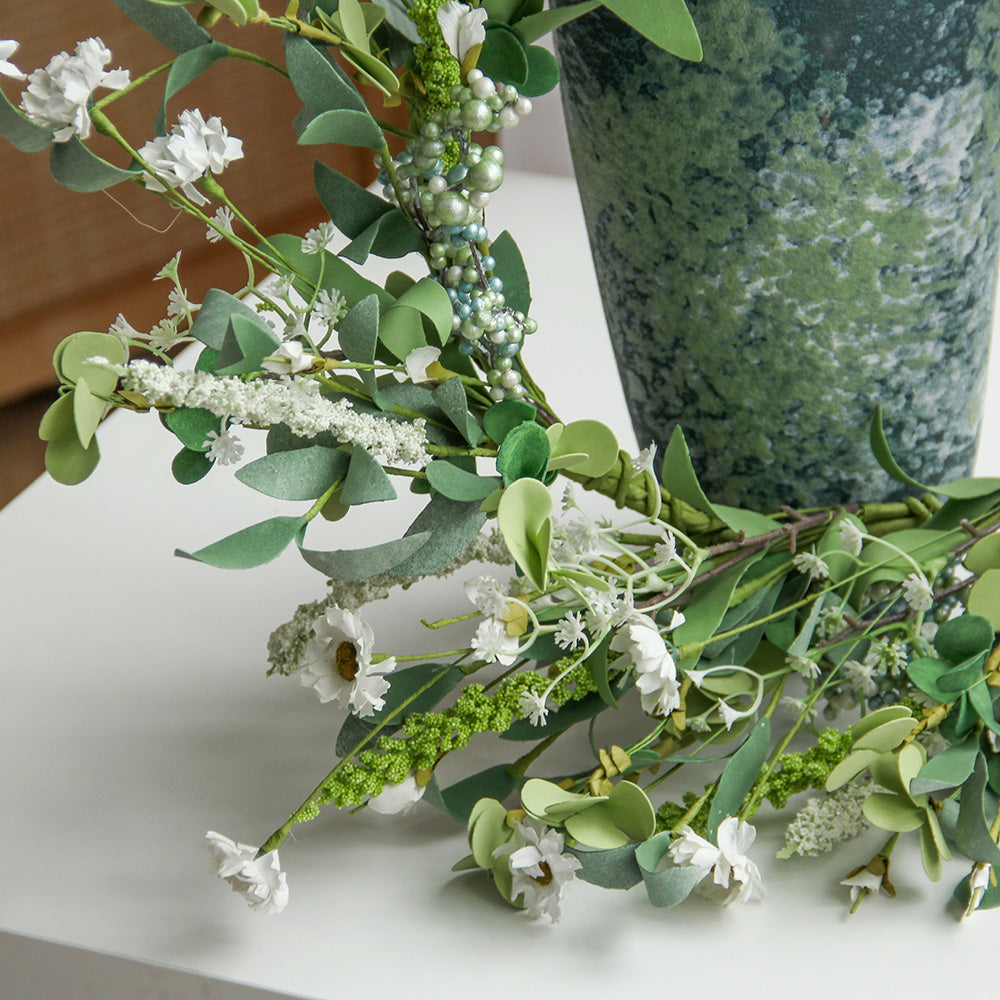 New Design Spring & Summer Wreath Artificial Flowers Home Decoration  Silk Flower Wedding Party Everyday Decoration