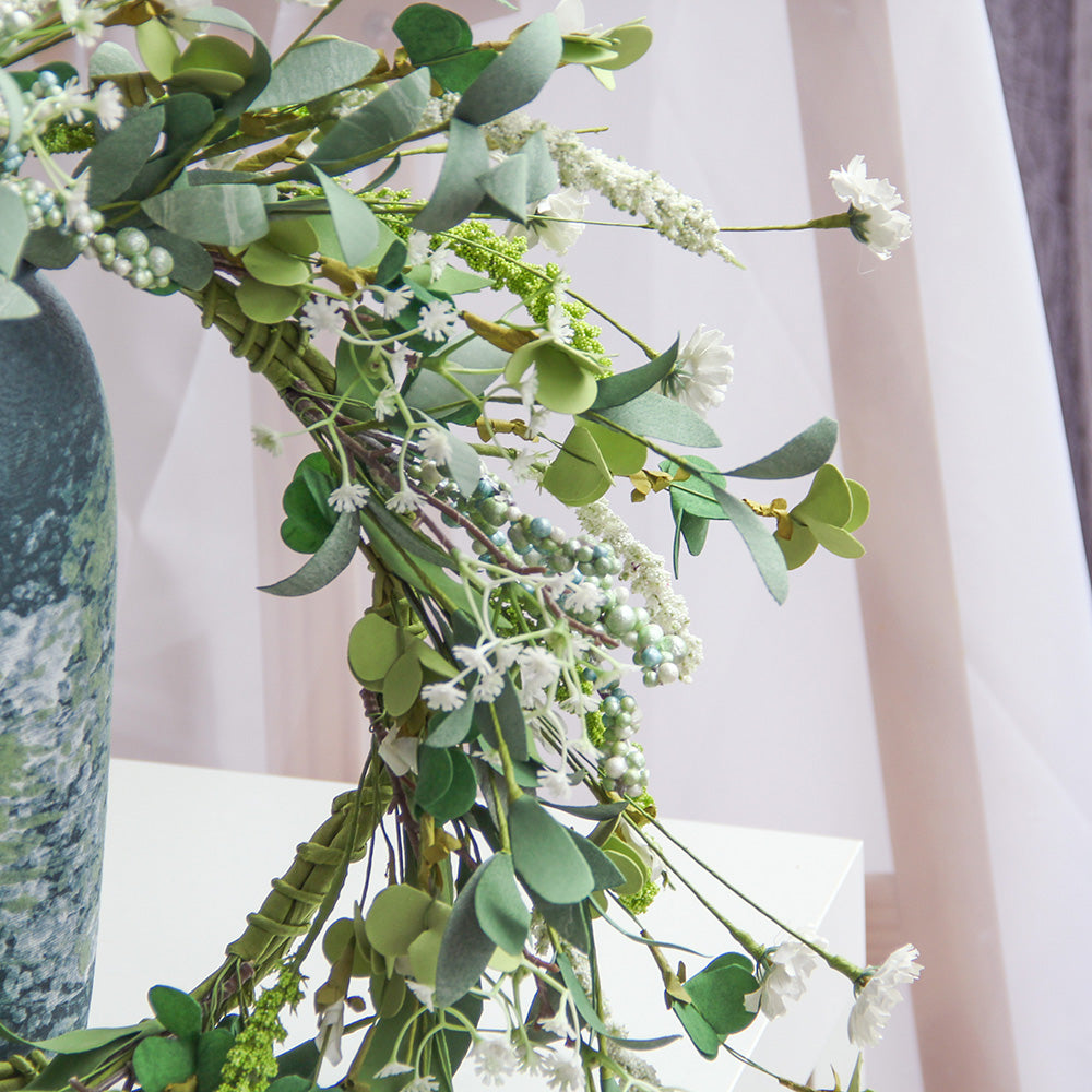 New Design Spring & Summer Wreath Artificial Flowers Home Decoration  Silk Flower Wedding Party Everyday Decoration