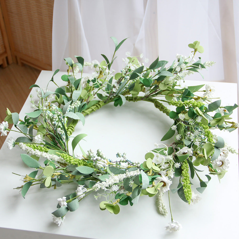 New Design Spring & Summer Wreath Artificial Flowers Home Decoration  Silk Flower Wedding Party Everyday Decoration