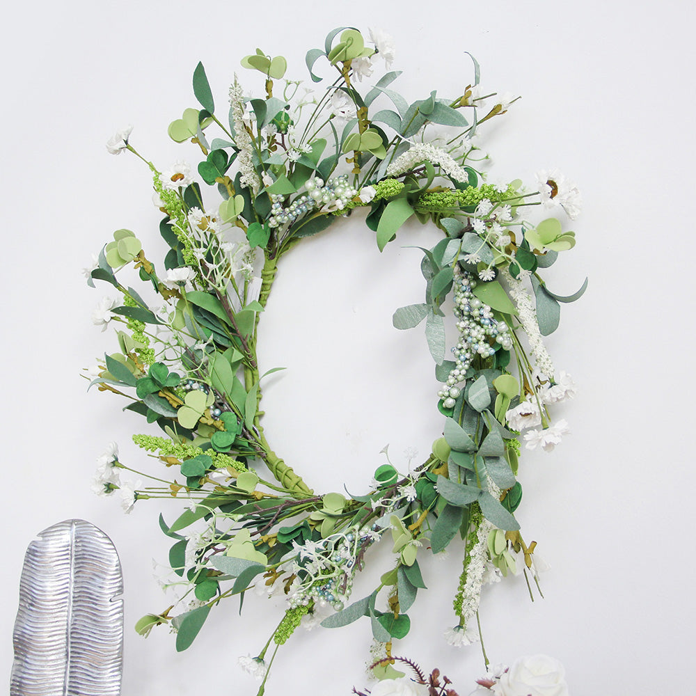 New Design Spring & Summer Wreath Artificial Flowers Home Decoration  Silk Flower Wedding Party Everyday Decoration