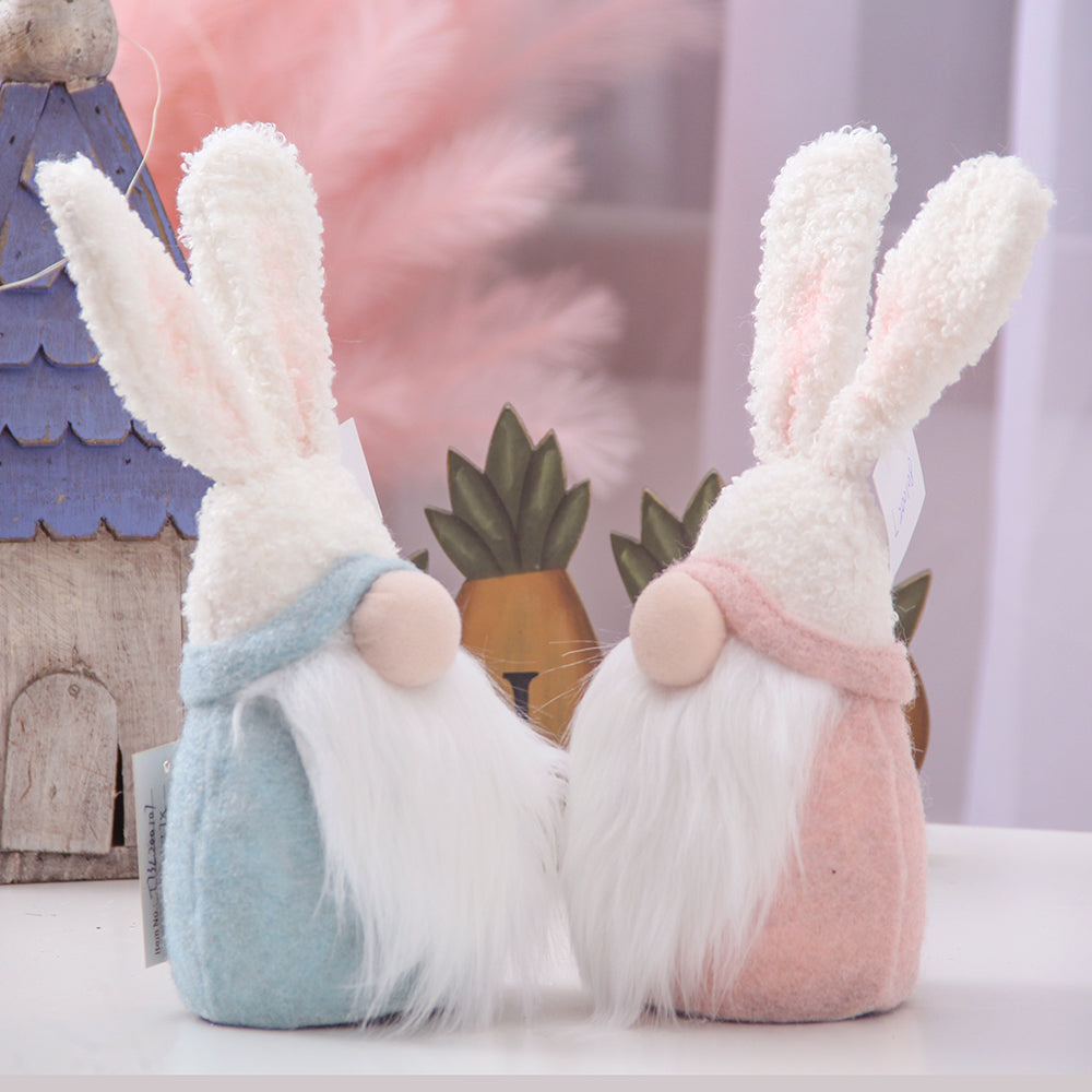 Custom Plush Toy Cute Spring Rabbit Doll Holiday Decoration Personalized Easter Gift Decorations Cartoon Bunny Gnomes