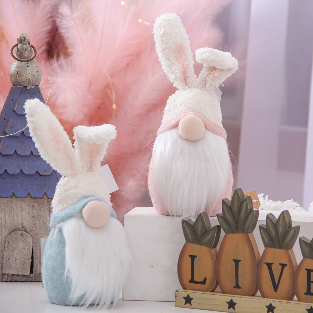 Custom Plush Toy Cute Spring Rabbit Doll Holiday Decoration Personalized Easter Gift Decorations Cartoon Bunny Gnomes