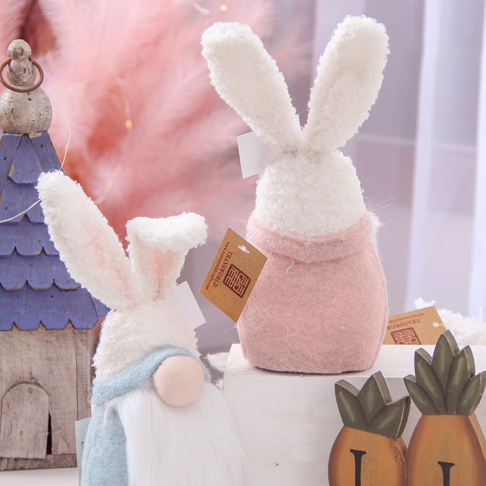 Custom Plush Toy Cute Spring Rabbit Doll Holiday Decoration Personalized Easter Gift Decorations Cartoon Bunny Gnomes