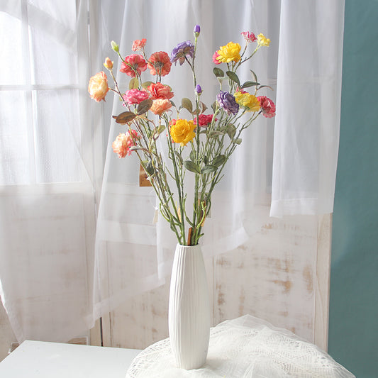 Wholesale Artificial Grass Flowers Beautiful Colorful Fabric Flower Spray For Home Garden Decoration Floral Arrangement