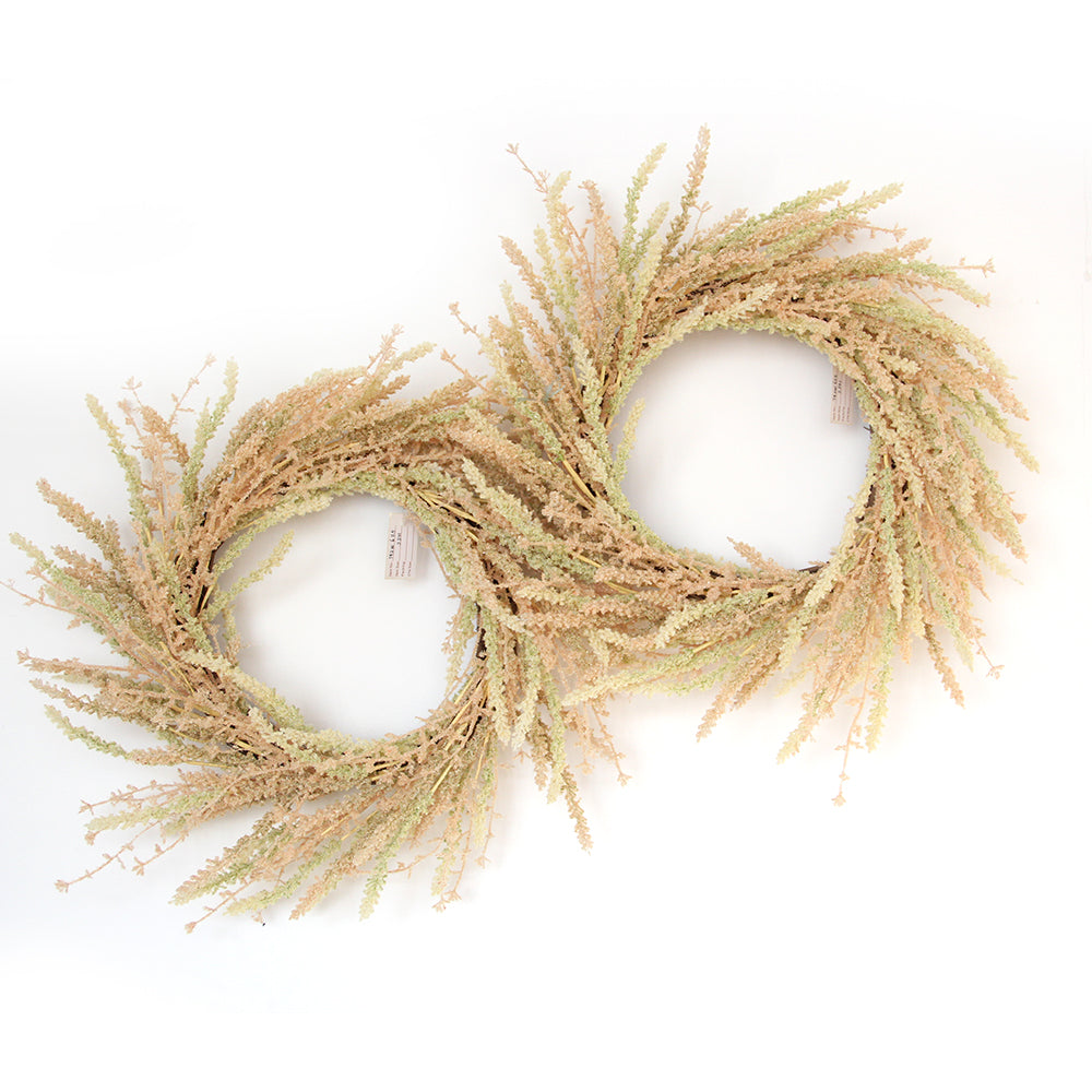 Wreath Supplies Wholesale Front Door Decoration Harvest Season Fall Autumn Ornament Colorful Artificial Wheat Straw Wreath