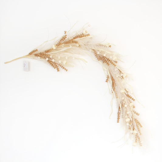 Boho Wedding Home Decorative Flower Faux Xmas Pampas Wreath Christmas Artificial Pampas Grass Garland