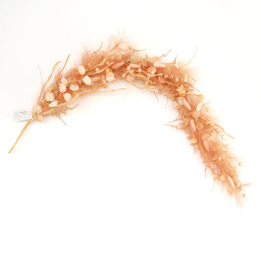 Ins Style Ultra-realistic Orange Artificial Pampas Grass Christmas Door Home Decoration
