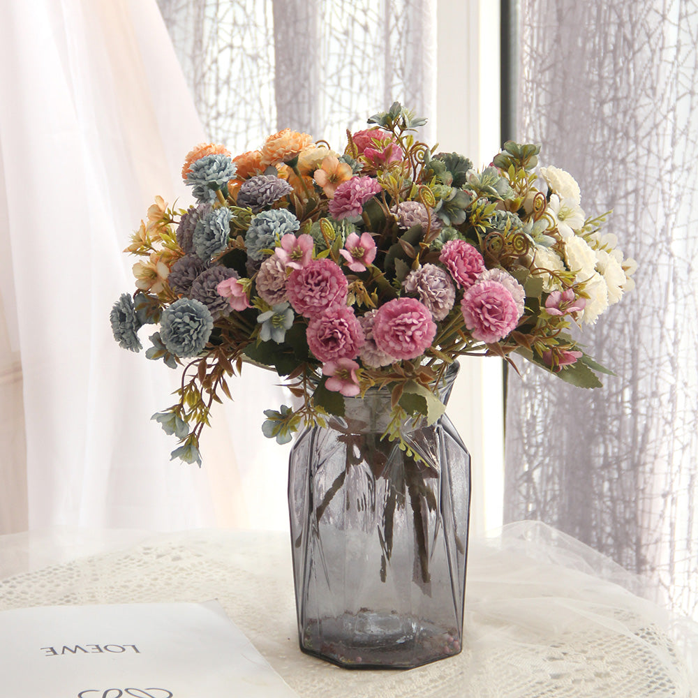 Factory Direct Sell Wedding Decoration Table Center Piece flower Bridal Bouquets Artificial Flowers